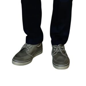 Sperry Top-Sider Casual Canvas Boat Shoes Light Olive Green 2 Eye Size 8.5